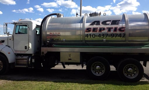 Ace Septic Service Pumping Truck
